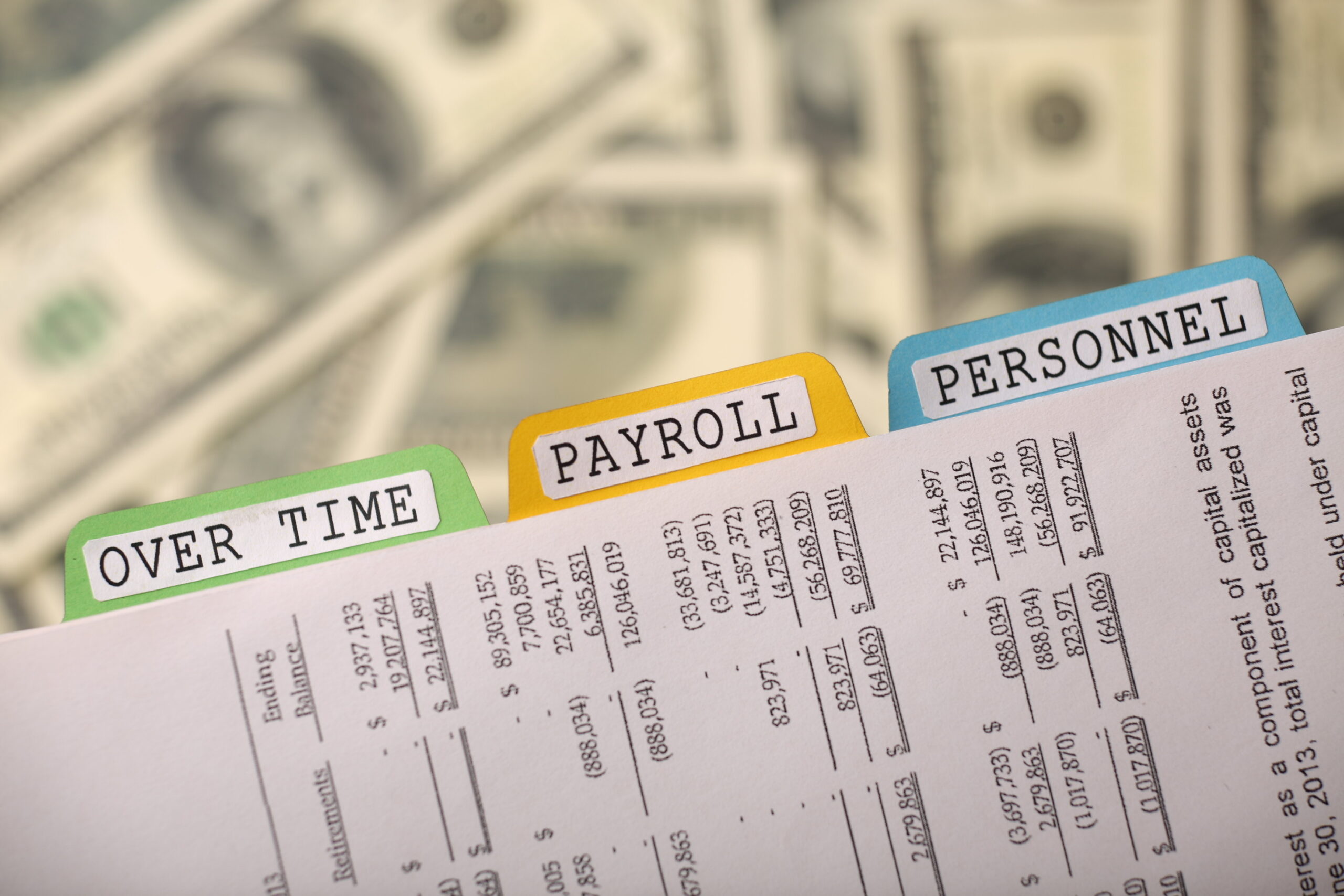 Payroll and tax management, salary distribution, and employee benefits. High quality photo